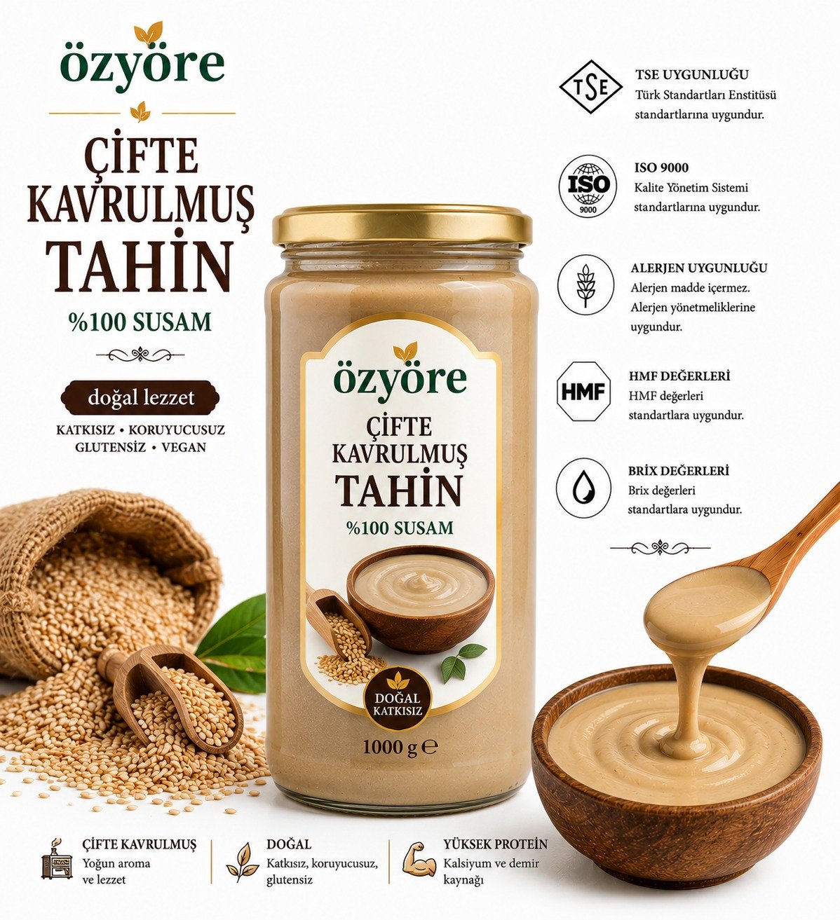 Toptan Çifte Kavrulmuş Tahin